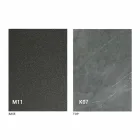 Metal Dining Table and Ceramic Top Made in Italy Design - Anaconda Viadurini