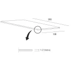 Luxury Tempered Glass and Metal Dining Table Made in Italy - Carlino Viadurini