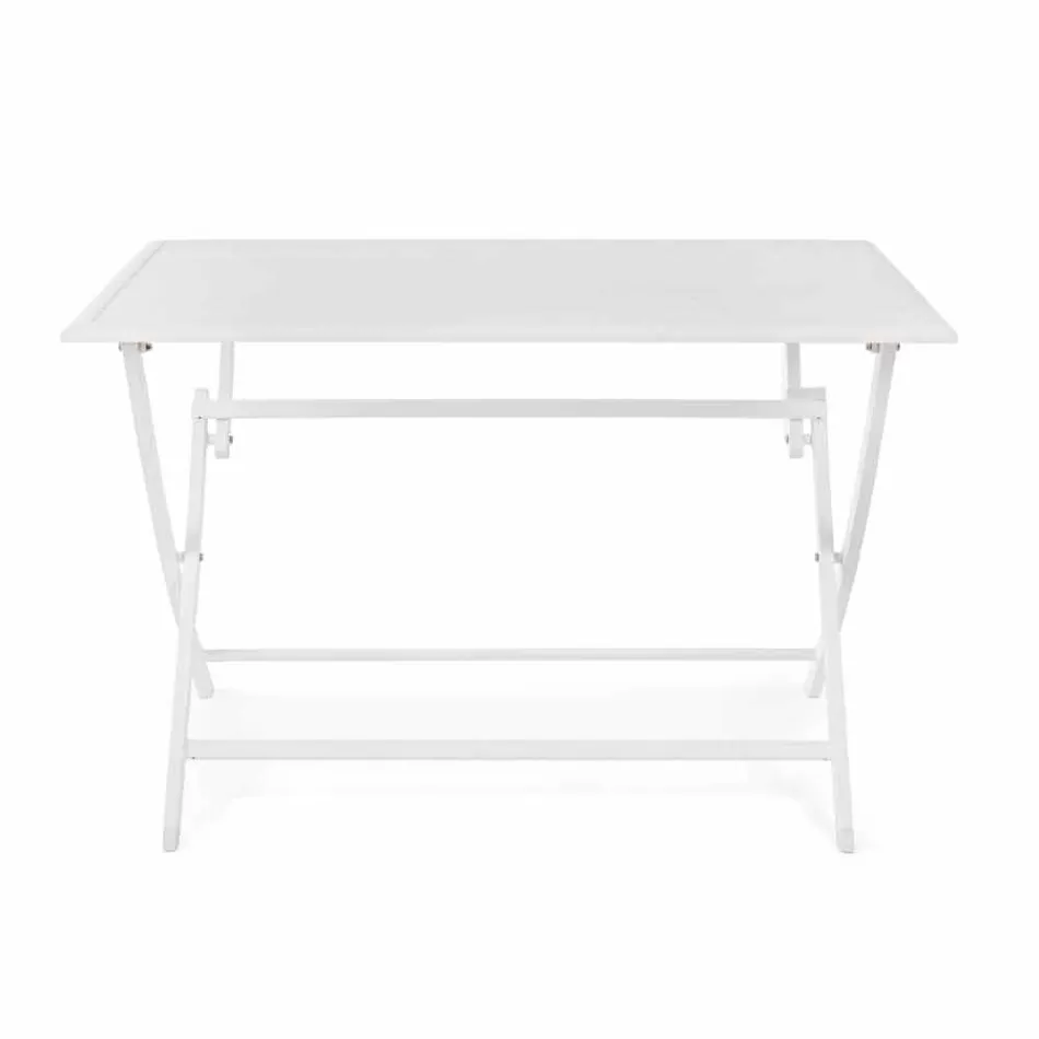 Outdoor Dining Table in Aluminium with Folding Structure - Hunt Viadurini
