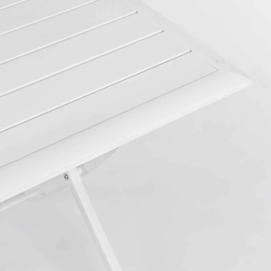 Outdoor Dining Table in Aluminium with Folding Structure - Hunt Viadurini