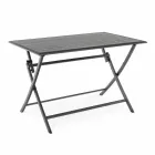 Outdoor Dining Table in Aluminium with Folding Structure - Hunt Viadurini