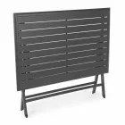 Outdoor Dining Table in Aluminium with Folding Structure - Hunt Viadurini