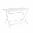 Outdoor Dining Table in Aluminium with Folding Structure - Hunt Viadurini