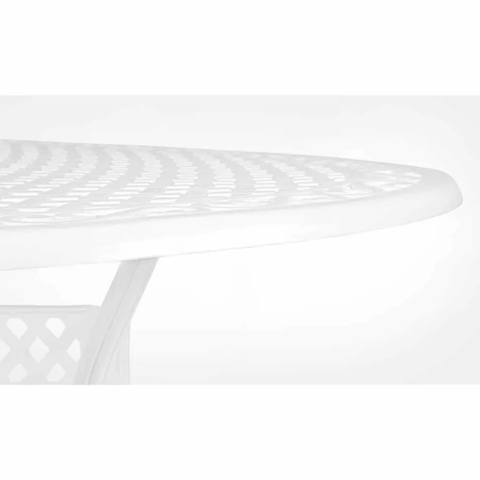 Outdoor Dining Table in White or Anthracite Painted Aluminium - Quick Viadurini