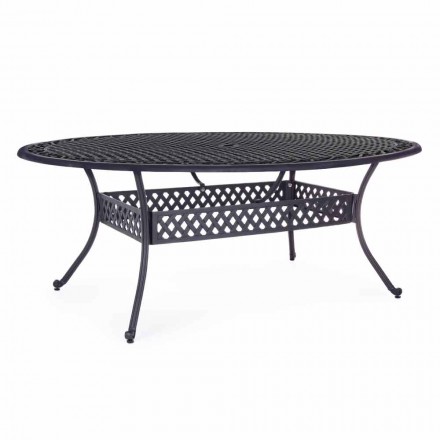 Outdoor Dining Table in White or Anthracite Painted Aluminium - Quick Viadurini