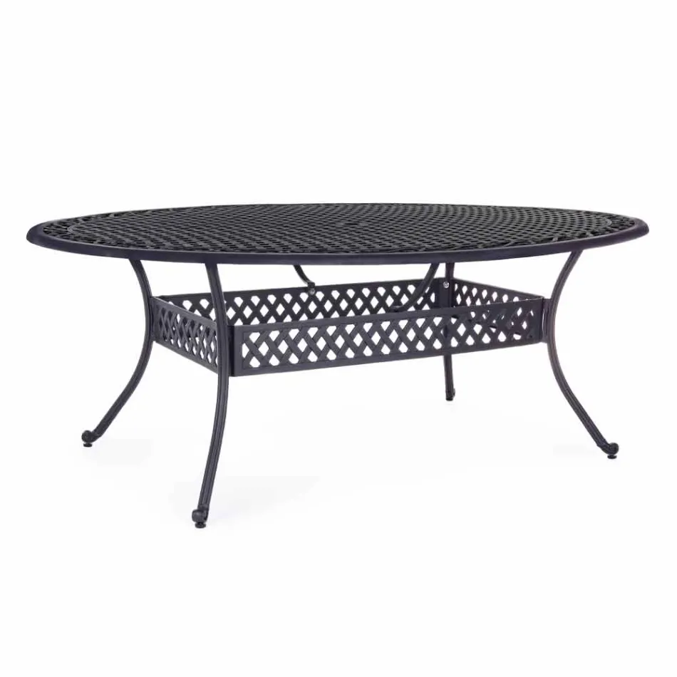 Outdoor Dining Table in White or Anthracite Painted Aluminium - Quick Viadurini