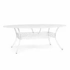Outdoor Dining Table in White or Anthracite Painted Aluminium - Quick Viadurini
