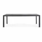 Outdoor Dining Table in Ceramic and Aluminium, Homemotion - Salem Viadurini
