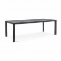 Outdoor Dining Table in Ceramic and Aluminium, Homemotion - Salem