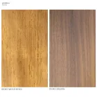 Garden Dining Table in Iroko Wood and Stoneware Made in Italy - Bresson Viadurini