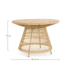 Garden Dining Table in Aluminium and Teak Top-Svlk - Matter Viadurini