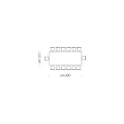 Dining Table Top in Laminam and Base in Steel Made in Italy - Ezzellino Viadurini