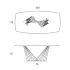 Dining Table Glass Top and Metal Ropes Base 2 Sizes - Alariko Viadurini