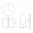 Modern Folding Dining Table in Wood and Metal Made in Italy - Menelao Viadurini