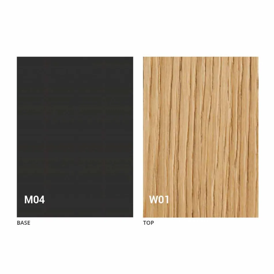 Round Extendable Dining Table with Wooden Top Made in Italy - Crodino Viadurini