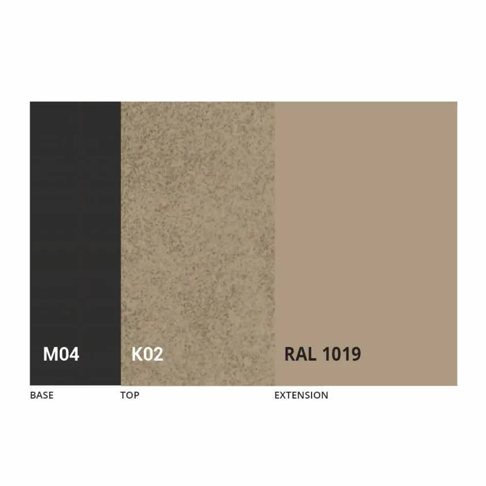 Round Extendable Dining Table in Laminam Ceramic Made in Italy - Lupetto Viadurini