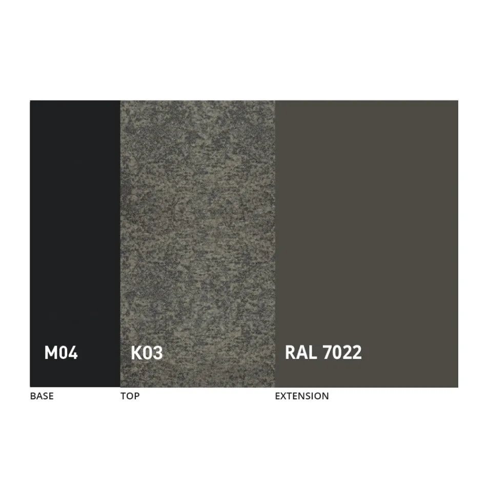 Round Extendable Dining Table in Laminam Ceramic Made in Italy - Lupetto Viadurini