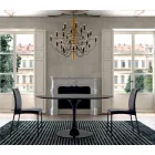 Round Dining Table with Laminate Top Made in Italy – Dollars Viadurini