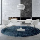 Round Dining Table with Laminate Top Made in Italy – Dollars Viadurini