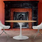 Round Dining Table in HPL Laminate and Aluminium Made in Italy - Dollars Viadurini