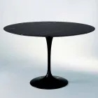 Round Dining Table in Marble and Painted Aluminium Made in Italy - Superb Viadurini