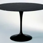 Round Dining Table in Marble and Painted Aluminium Made in Italy - Superb Viadurini