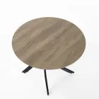 Round Dining Table in MDF and Steel - Altavela Viadurini