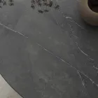 Round Dining Table Metal and Laminated Hpl Made in Italy - Bastiano Viadurini