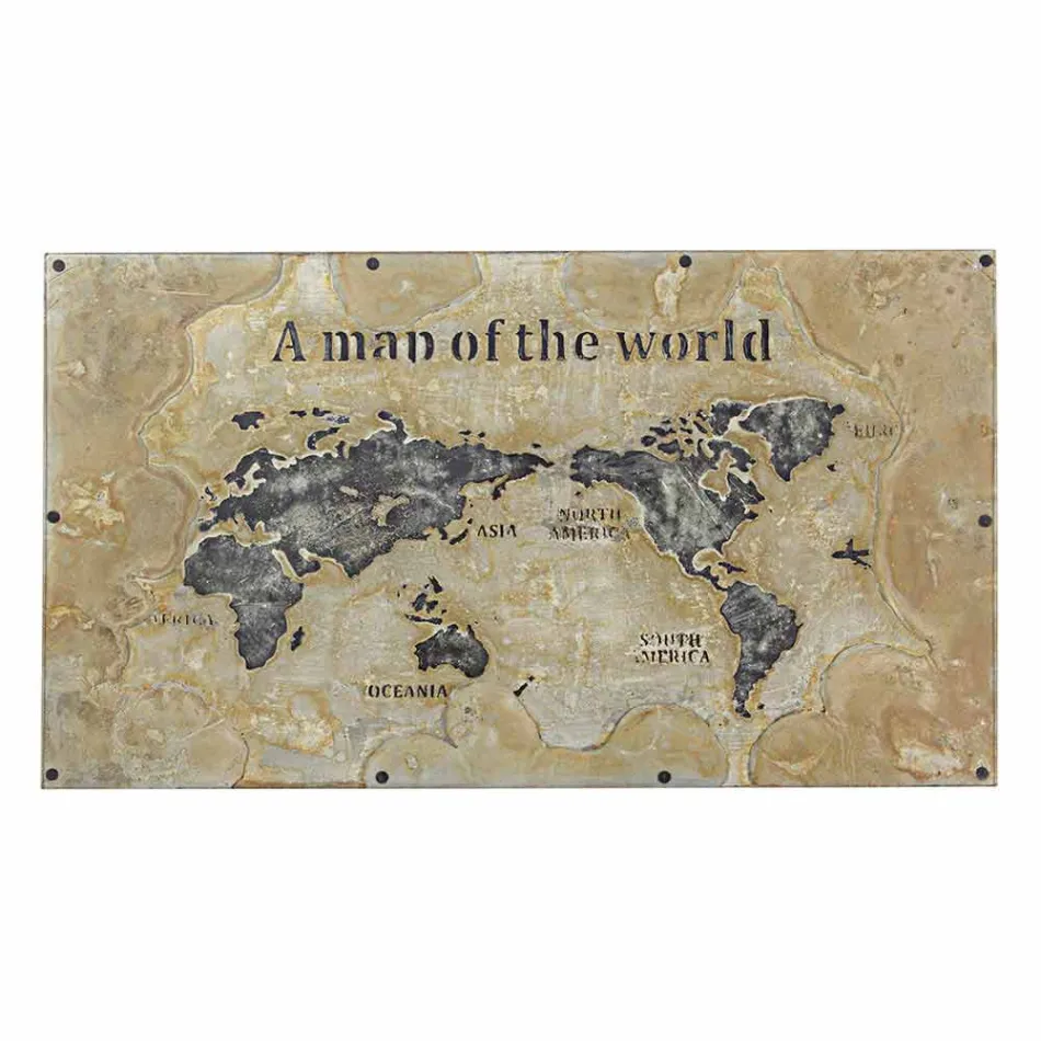 Industrial Style Dining Table with Top in Mdf and Glass Homemotion - Brasil Viadurini