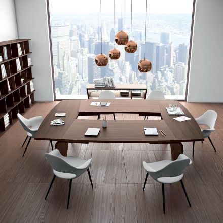 Modern meeting table by Andrea Stramigioli - Butterfly Viadurini