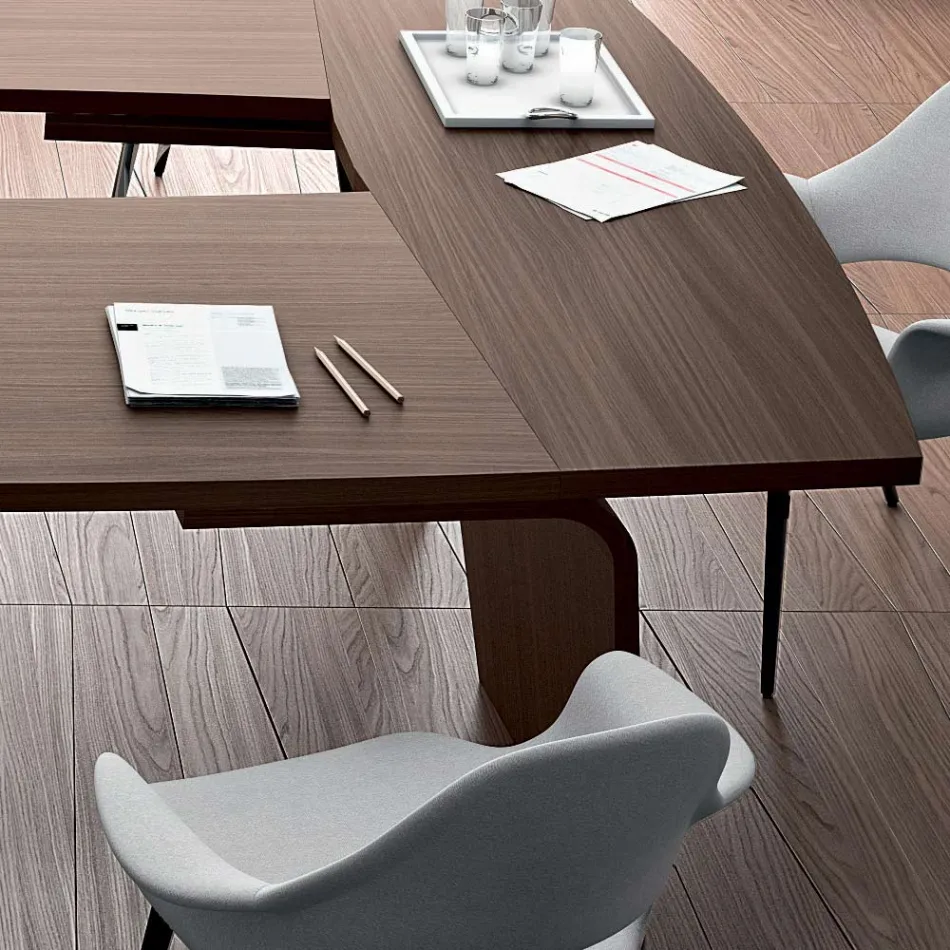Modern meeting table by Andrea Stramigioli - Butterfly Viadurini