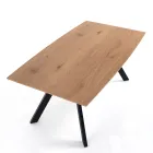 Lounge table with steel legs and MDF top - Terullio Viadurini