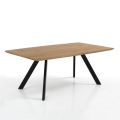 Lounge table with steel legs and MDF top - Terullio