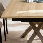 Extendable Lounge Table 260 or 300 cm in Metal and HPL - Borgo Viadurini