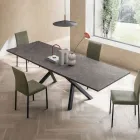 Extendable Lounge Table 260 or 300 cm in Metal and HPL - Borgo Viadurini