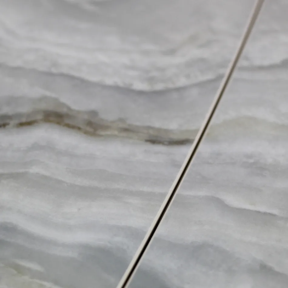 Extendable Lounge Table with Barrel-Shaped Top in Ceramic Made in Italy - Glasses Viadurini