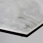 Extendable Lounge Table with Barrel-Shaped Top in Ceramic Made in Italy - Glasses Viadurini