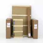 Extendable Lounge Table with Barrel-Shaped Top in Ceramic Made in Italy - Glasses Viadurini