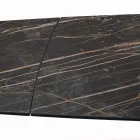 Extendable Lounge Table with Barrel-Shaped Top in Ceramic Made in Italy - Glasses Viadurini