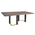 Lounge Table with Structure in Knotted Oak Made in Italy - Giusy