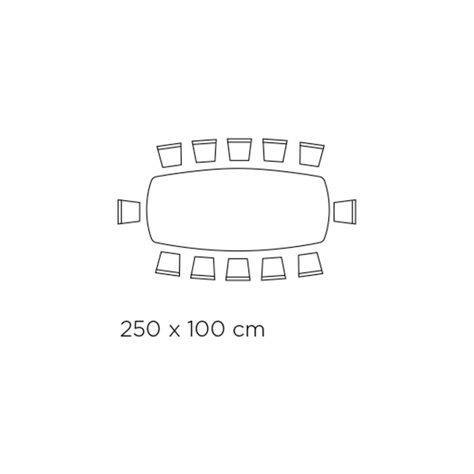 Fixed Lounge Table with Ceramic Top Made in Italy - Holidays Viadurini