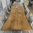 Lounge Table in Secular Oak and 12 Chairs Included Made in Italy - Dite, Unique Piece Viadurini