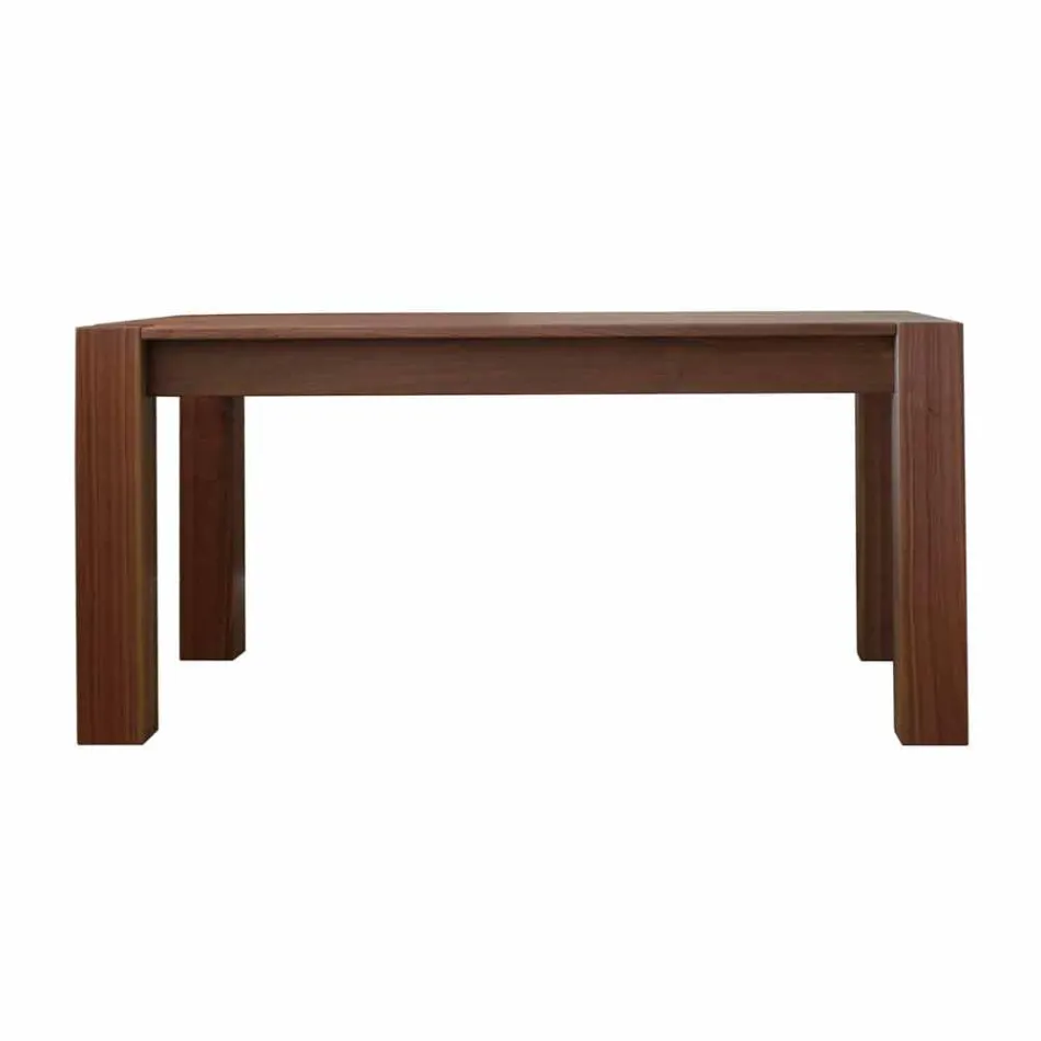 Extendable design table up to 260cm in Jacob oak Viadurini