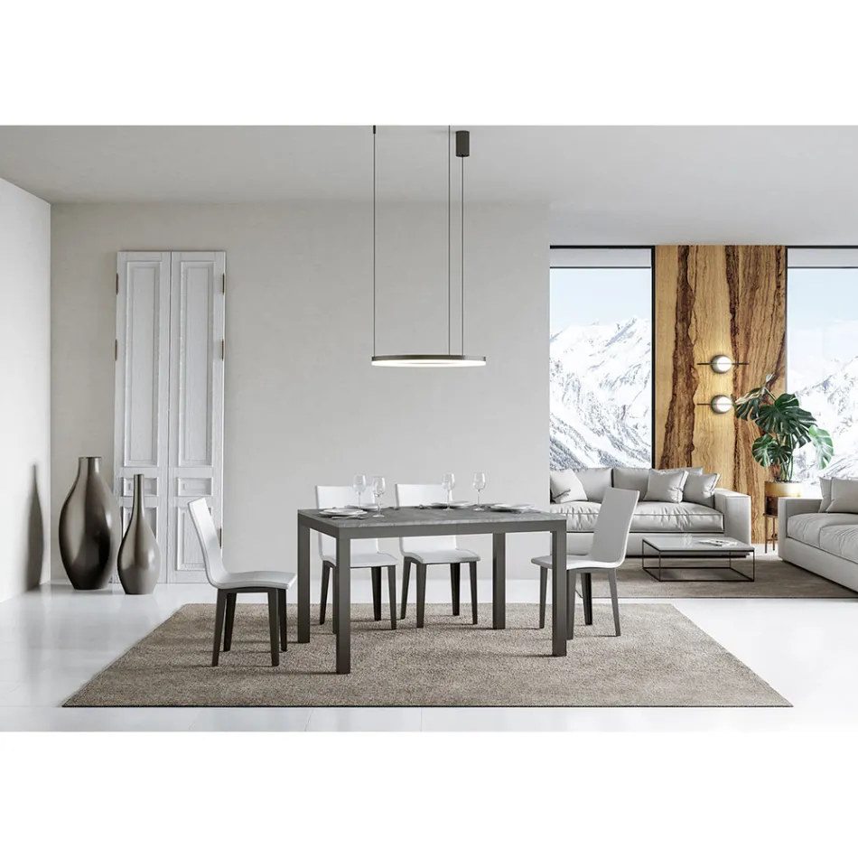 Design Table with Wooden Top Extendable up to 440 cm Made in Italy - Foxy Viadurini
