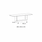 Design Table in Matt Noir Desir Ceramic and Metal Made in Italy - Dark Brown Viadurini