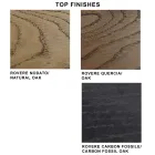 Design Table in Veneered Wood and Steel Made in Italy – Dalmata Viadurini