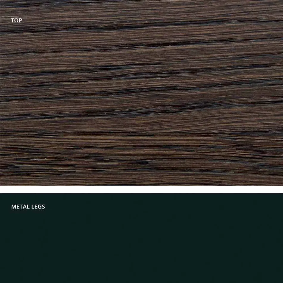 Design table in solid wood produced in Italy, Wilmer Viadurini