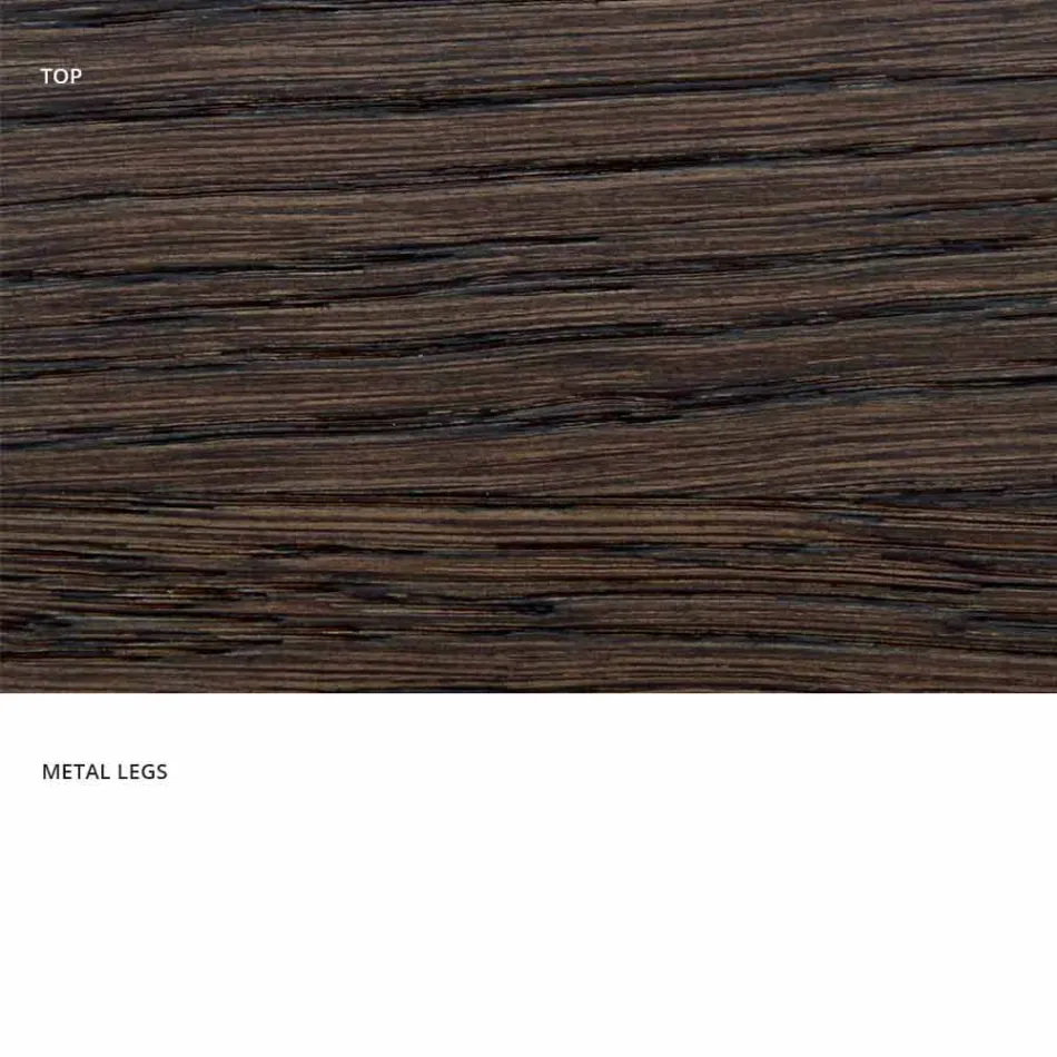 Design table in solid wood produced in Italy, Wilmer Viadurini