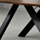 Design table in solid wood produced in Italy, Wilmer Viadurini