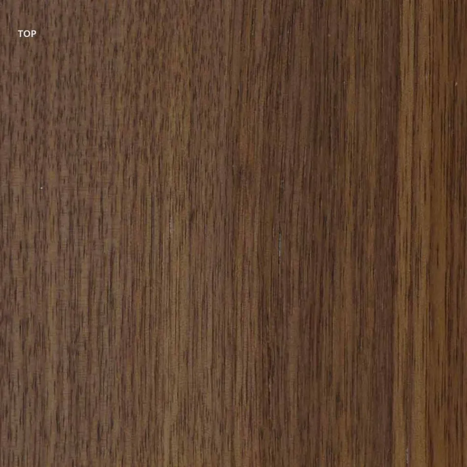 Modern design table with wooden top and metal base, Esperia Viadurini